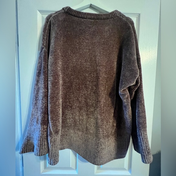 Zara Brown Soft Chenille Knit Sweater size medium - Picture 4 of 5